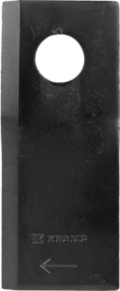 Mower blade right 115x48x4 mm, bore Ø 19 mm, suitable for Claas, pack of 25 - 25 pieces