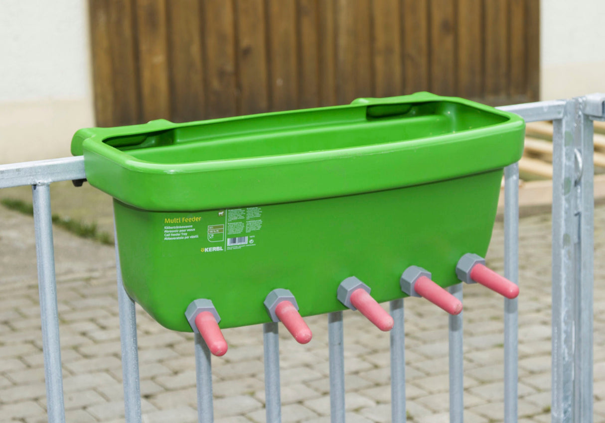 Kerbl Kälbertränkewanne Multi Feeder mit Ventil 149 und Sauger 147 14218