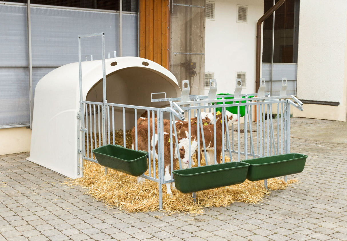 Kerbl Kälbertränkewanne Multi Feeder mit Ventil 149 und Sauger 147 14218