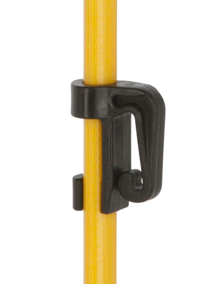 Kerbl Oval-Fiberglaspfahl gelb mit Metallspitze, 110cm 10 Packung 444291