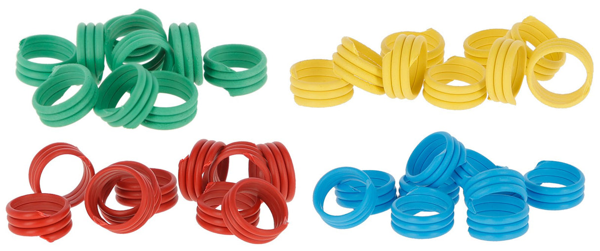 Kerbl 10 mm Spiralring, 100 Stk., gemischt Kunststoff, 100 Stk. - 72318