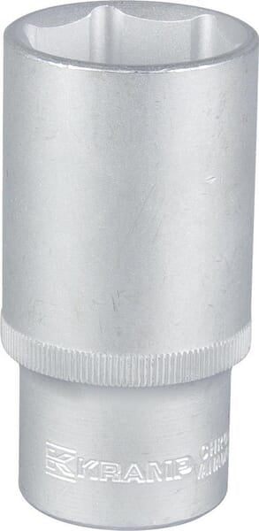 Socket wrench insert long 1/2" 6-point 30mm