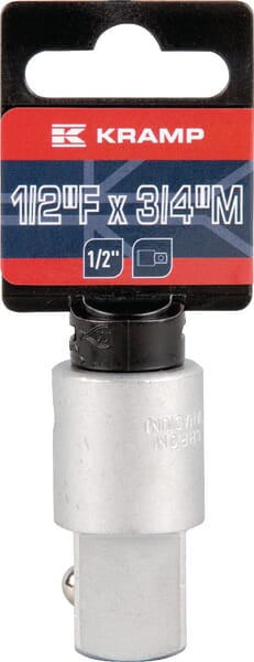Adaptateur pour clé à douille 1/2" - 3/4"
