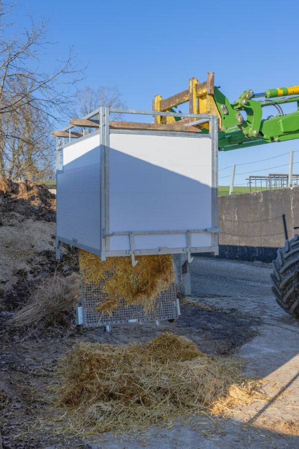 Kerbl Kälberbox groß Premium mit schwenkbarem Boden 160 x 100 cm - 14604