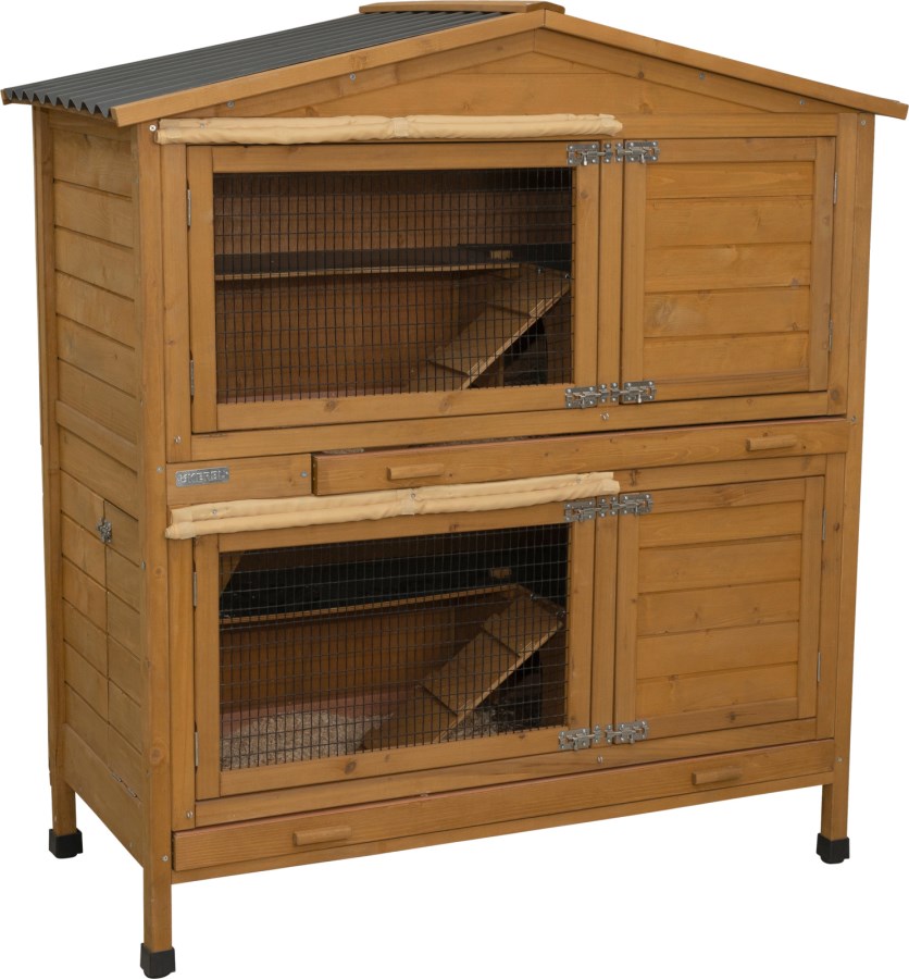 Kerbl Nagerstall Appartement Pro 118x61x130cm, Kunststoffdach - 81719