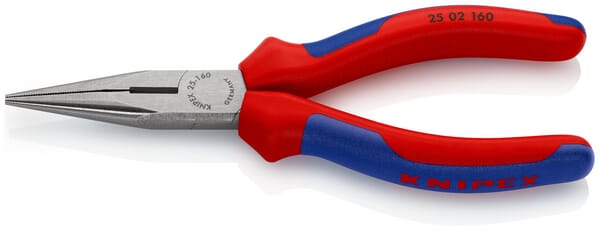 Needle-nose pliers with cutting edge