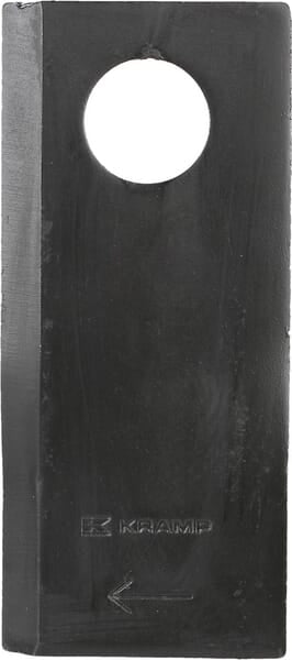 KRAMP Mähmesser rechts 112x49x4 mm, Bohrung Ø 21 mm, geeignet für Pöttinger, 25er-Packung - 25 Stück 434970KR