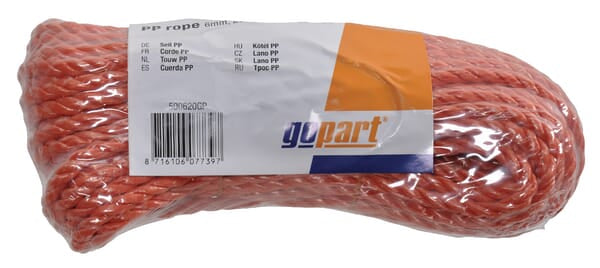 Rope PP orange 8mm, 20 m