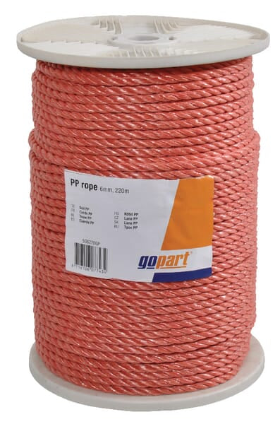KRAMP Seil PP orange 6mm, 220 m 506220GP