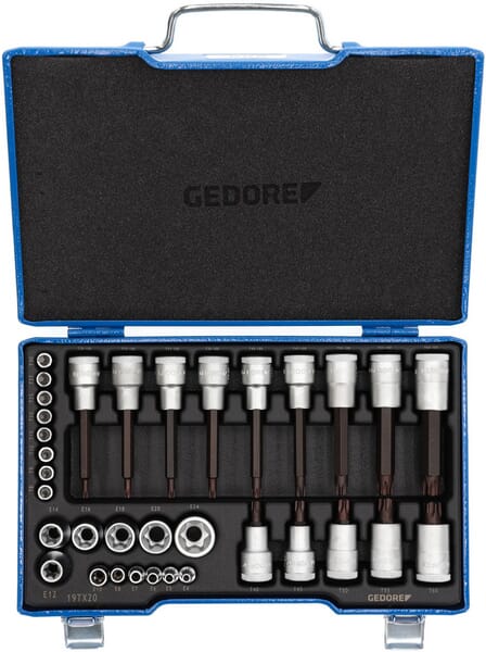 KRAMP Steckschl.satz Torx 34-tlg. DP19TX20
