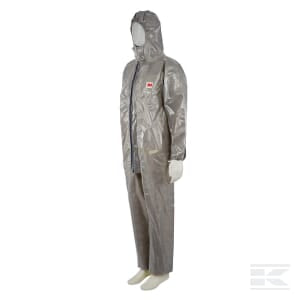 Salopette jetable, adulte, taille. XL UK:42, gris, par 3M