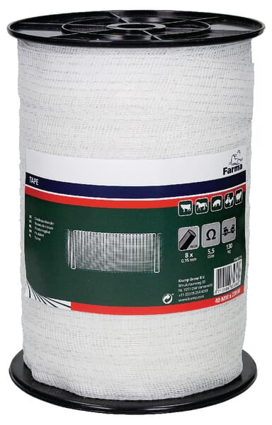 KRAMP Weidezaunband 40mm, 200m (8x0,15SS) 704009FA