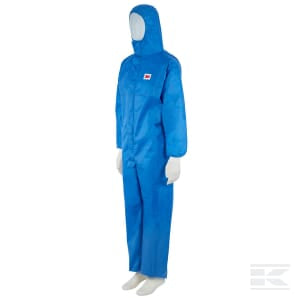 Salopette jetable, adulte, taille. 2XL UK:42-44, bleu, par 3M