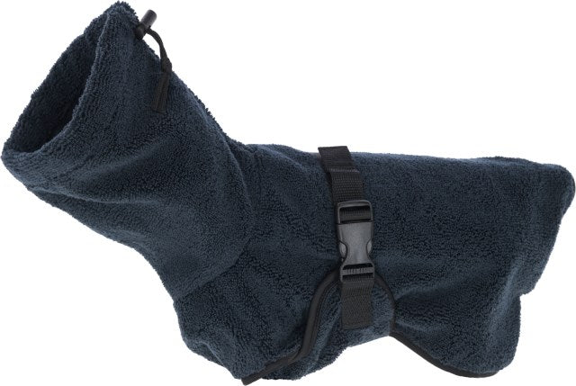 Kerbl Bademantel für Hunde, blau, XS, Rückenlänge 30 cm - 80692