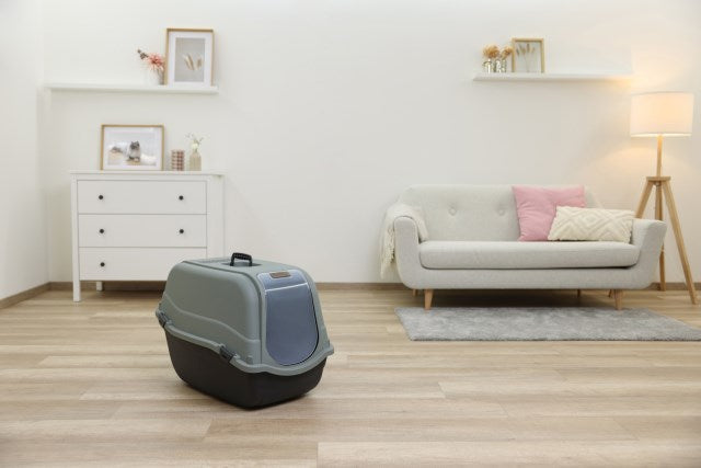 Kerbl Katzentoilete Emma Eco XL 65x44x46, schwarz/grüngrau - 80979