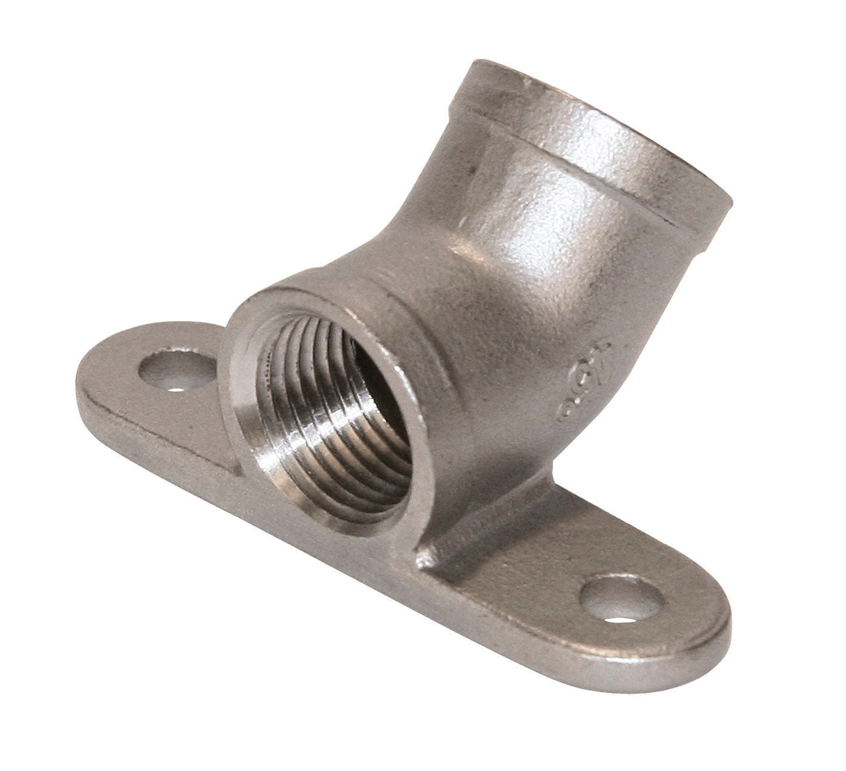 Kerbl Wandhalter Edelstahl, 45Gr., 1/2 x 1/2 22836