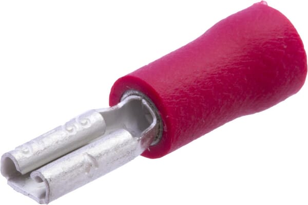 KRAMP Flachsteckerhülse rot 2,8 x 0,8 mm - 100 Stück LA9235KR