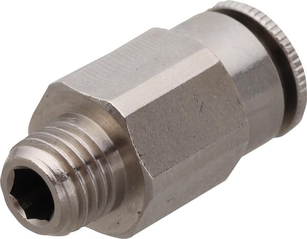 Push-in fitting Ø 6mm straight, external thread M8x1 Kramp