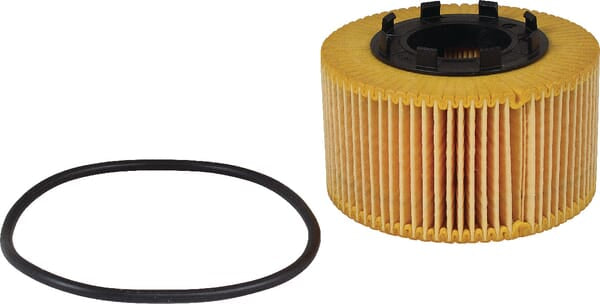 Metal-free oil filter element