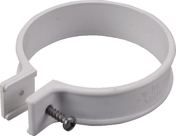 KRAMP Rohrklammer, PVC, 80 mm, weiß HWA880801W