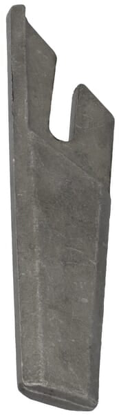 Welding tip on the left, length 210 mm