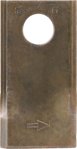 KUBOTA Mähmesser links 93x47x3 mm, Bohrung Ø 19 mm, geeignet für Taarup / PZ / Vicon, 25er-Packung - 25 Stück KT4189400001