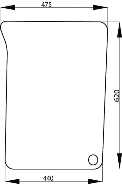 KRAMP Frontscheibe unten links L171331N