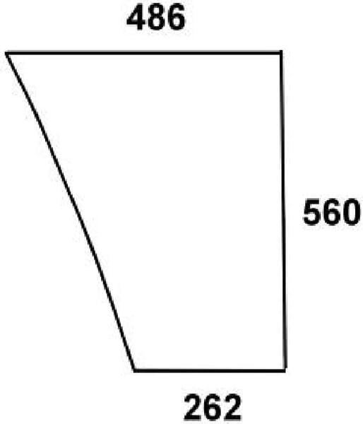 KRAMP Frontscheibe unten rechts L62576N