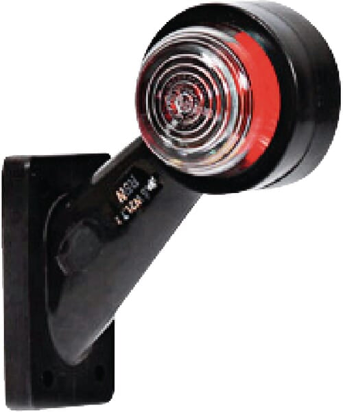 gopart Begrenzungsleuchte weiß/rot 30° kurz halogen 12V oder 24V LA35008