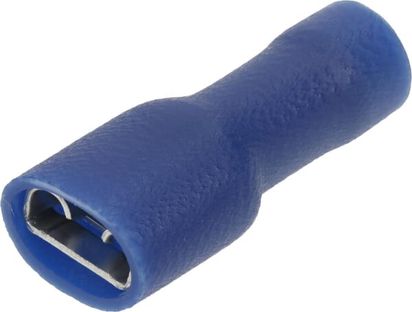 KRAMP Flachsteckerhülse blau isol. 6,3 mm - 100 Stück LA9155KR