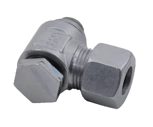 Angle swivel connector 6L R1/8