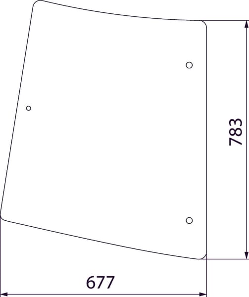 KRAMP Seitenheckscheibe D6941