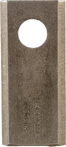 Mower blade left / right 108x48x3 mm, bore Ø 21 mm, suitable for Galfre / Marangon / New Holland, pack of 25 - 25 pieces