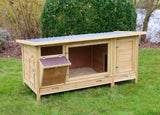 Kerbl Kaninchenstall XXL Vario mit Heuraufe 155x76x80cm 81709