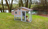 Kerbl Hühnerstall Bonny m. Metall- rahmen am Boden 181x65x118cm 81713