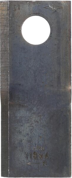 AGCO Mähmesser rechts 118x48x4 mm, Bohrung Ø 19 mm, geeignet für Fella - 25 Stück 133074