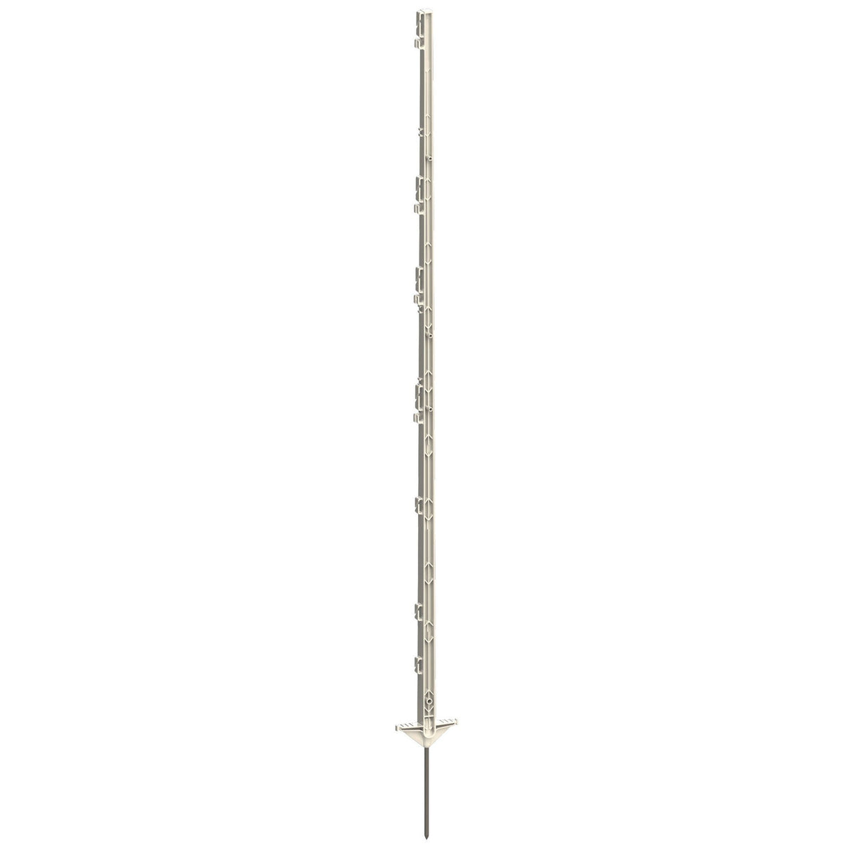 Kerbl Vollkunststoffpfahl m.Stahlsp. 156cm Doppeltritt, weiss 443493