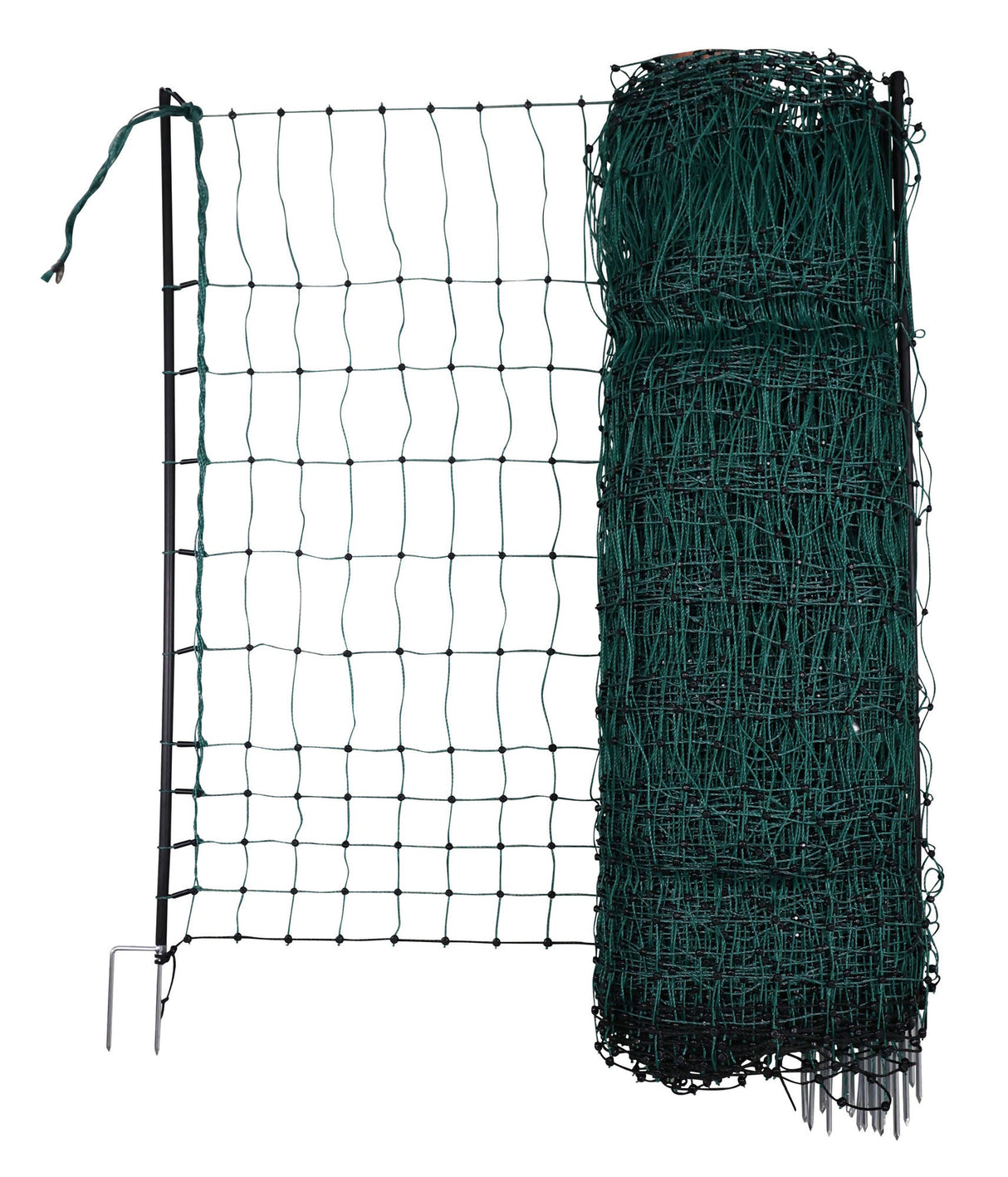 Kerbl Geflügelnetz 50 mtr., 106 cm Doppelspitze, grün, el.leitend 1 Stück 292272