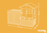 Kerbl Nagerstall Freetime Luke 127x62x98cm 1 Stück 81726