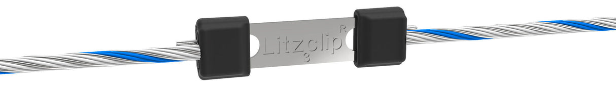 Kerbl Litzenverbinder Litzclip, 3mm,gerade, Edelstahl,10 Stück 442003/101