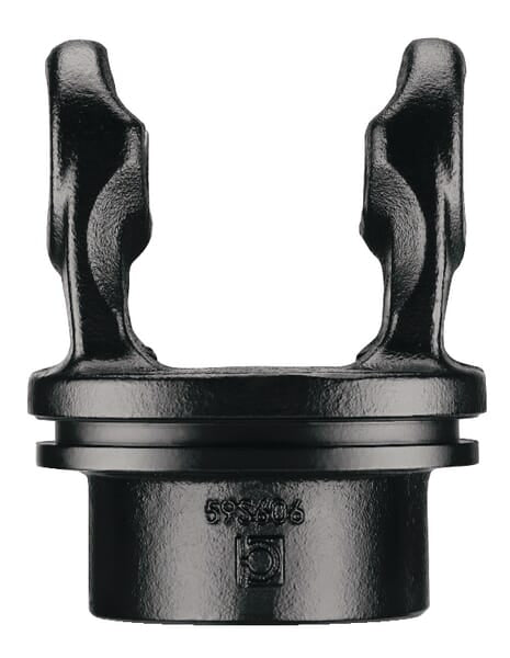 Fourche à tube profilé pour tube extérieur