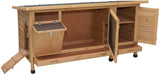 Kerbl Kaninchenstall XXL Vario mit Heuraufe 155x76x80cm 81709
