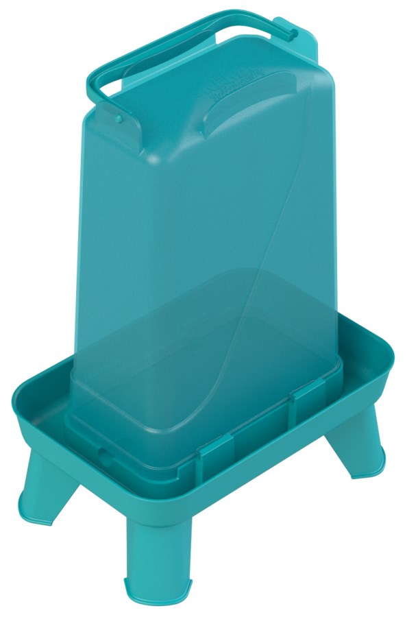 Kerbl Geflügeltränke rechteckig, Kunststoff, blau, 3,5l rechteckig, Kunststoff, blau - 70180