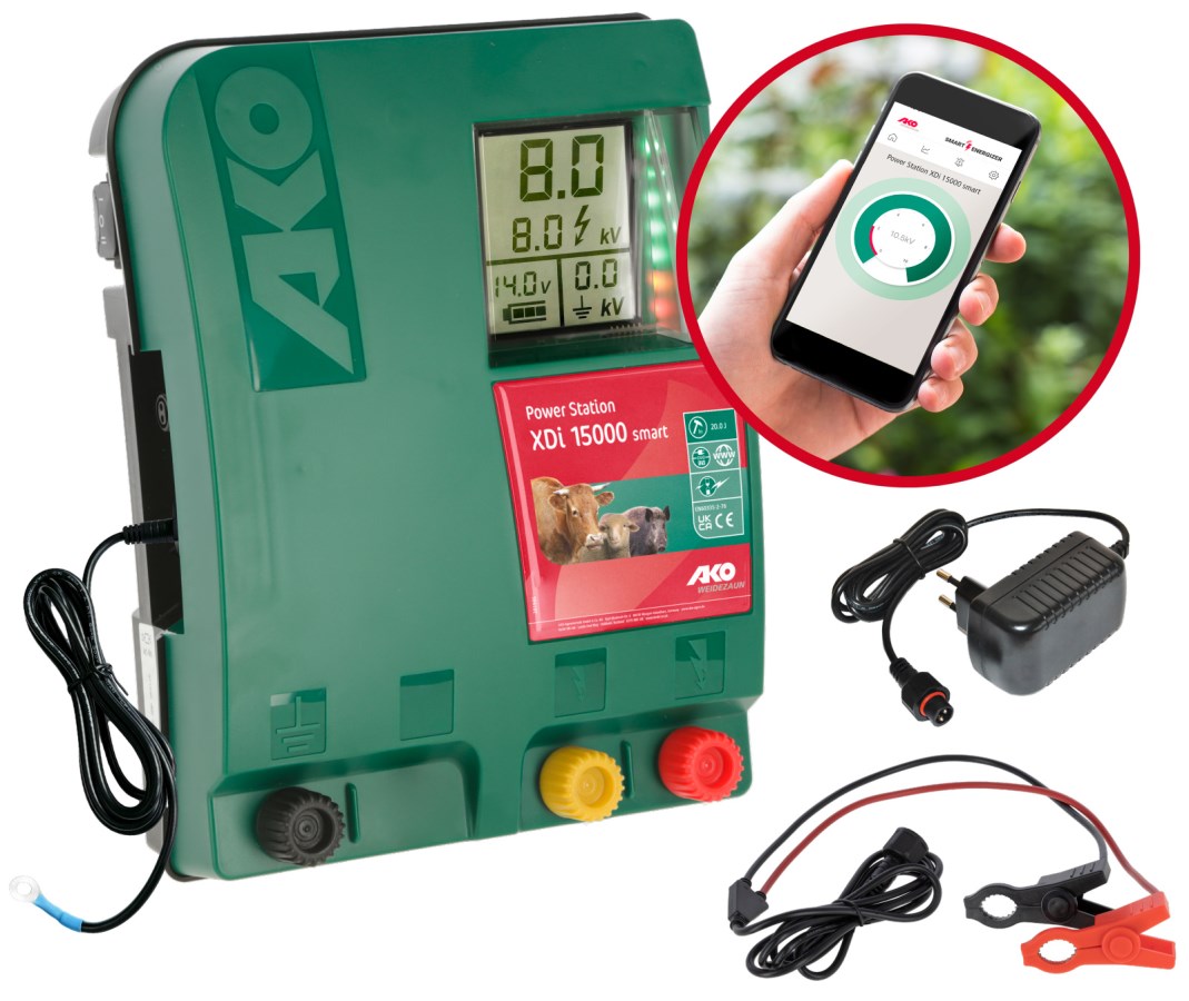 AKO Weidezaun Power Station XDI 15000 smart 12V Weidezaungerät - 372936