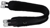 Covalliero Sattelgurt mit Webpelz schwarz, 125 cm - 3226340