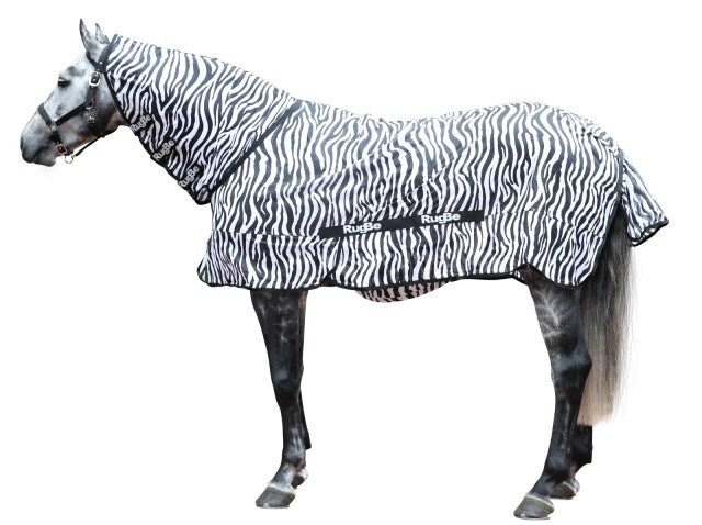 Covalliero Fliegendecke Zebra inkl. Halsteil, 145cm 326124