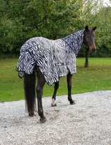 Covalliero Fliegendecke Zebra inkl. Halsteil, 145cm 326124