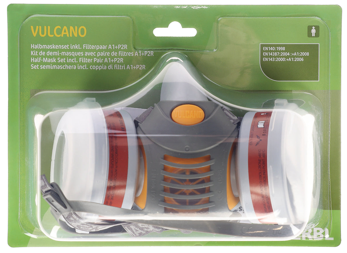 Kerbl Kerbl Halbmaske VULCANO inkl. 2 Filter A1P2, Blister 34535