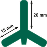 AKO T-Pfahl, 182cm, grün lackiert 441461 5 Stück