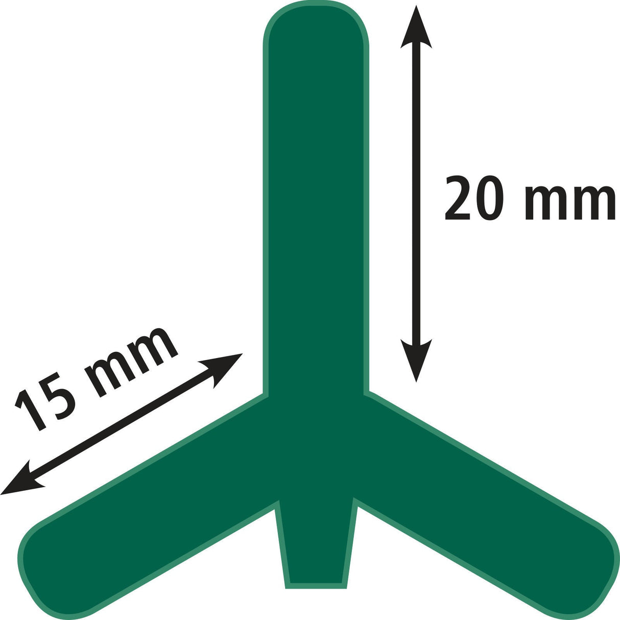 AKO T-Pfahl, 152cm, grün lackiert 441460 5 Stück
